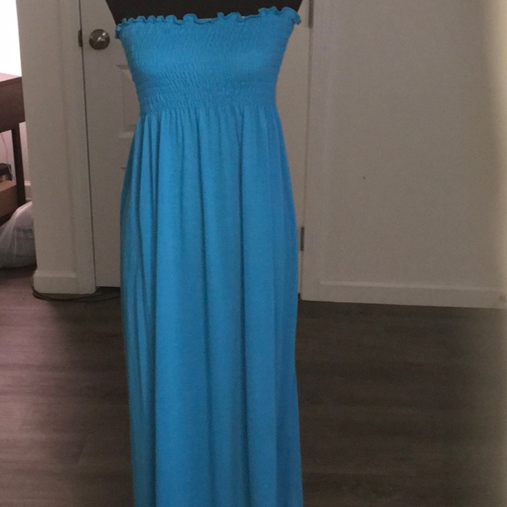 Blue maxi dress